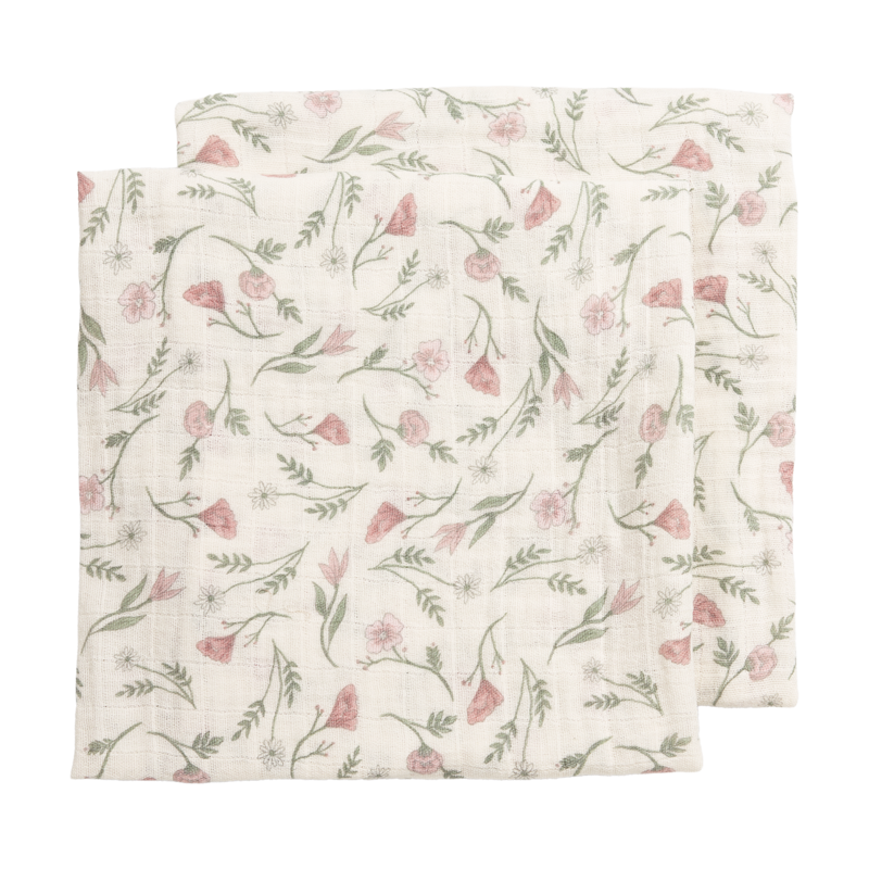 Hydrophile Tücher, vorgewaschen, Blume, mehrfarbig, 120 x 120 cm – 2er-Pack