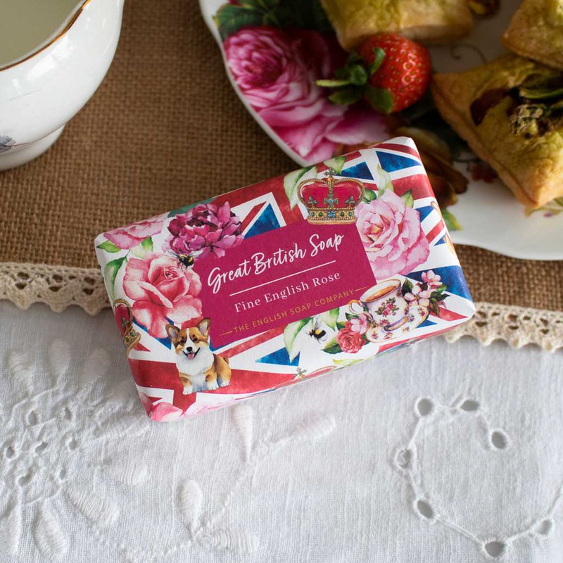 ENGLISH SOAP C° 190g zeep - Great British Soap - Rose
