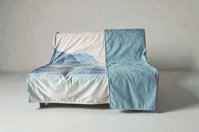 Plaid - Tenture - dessus de lit - 140x180 cm - Design Gilles Giacomotti