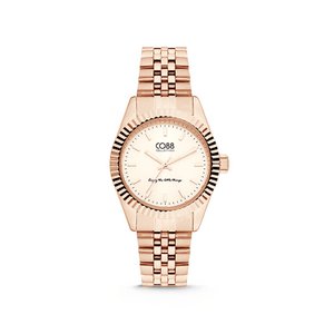 Rose ion plated stainless steel mesh strap watch 31mm