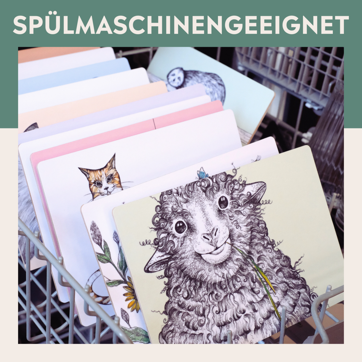 Holzbrettchen-Wollfried