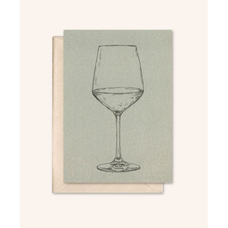 Carta sostenibile + busta | Vino | abete bianco