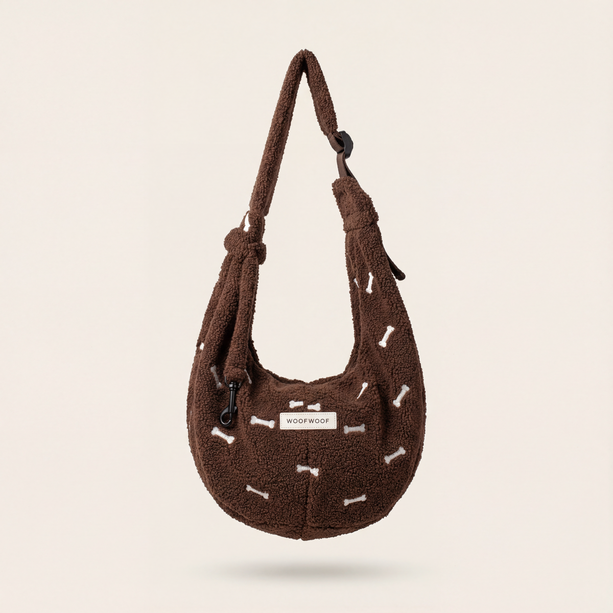 DOG CARRIER BROWN with bones
