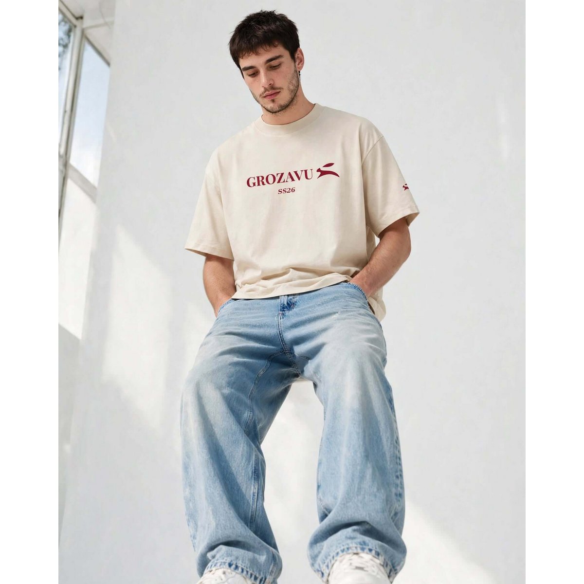 Übergroßes, schweres T-Shirt – 237 g/m²
