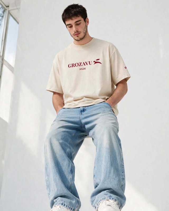 Übergroßes, schweres T-Shirt – 237 g/m²