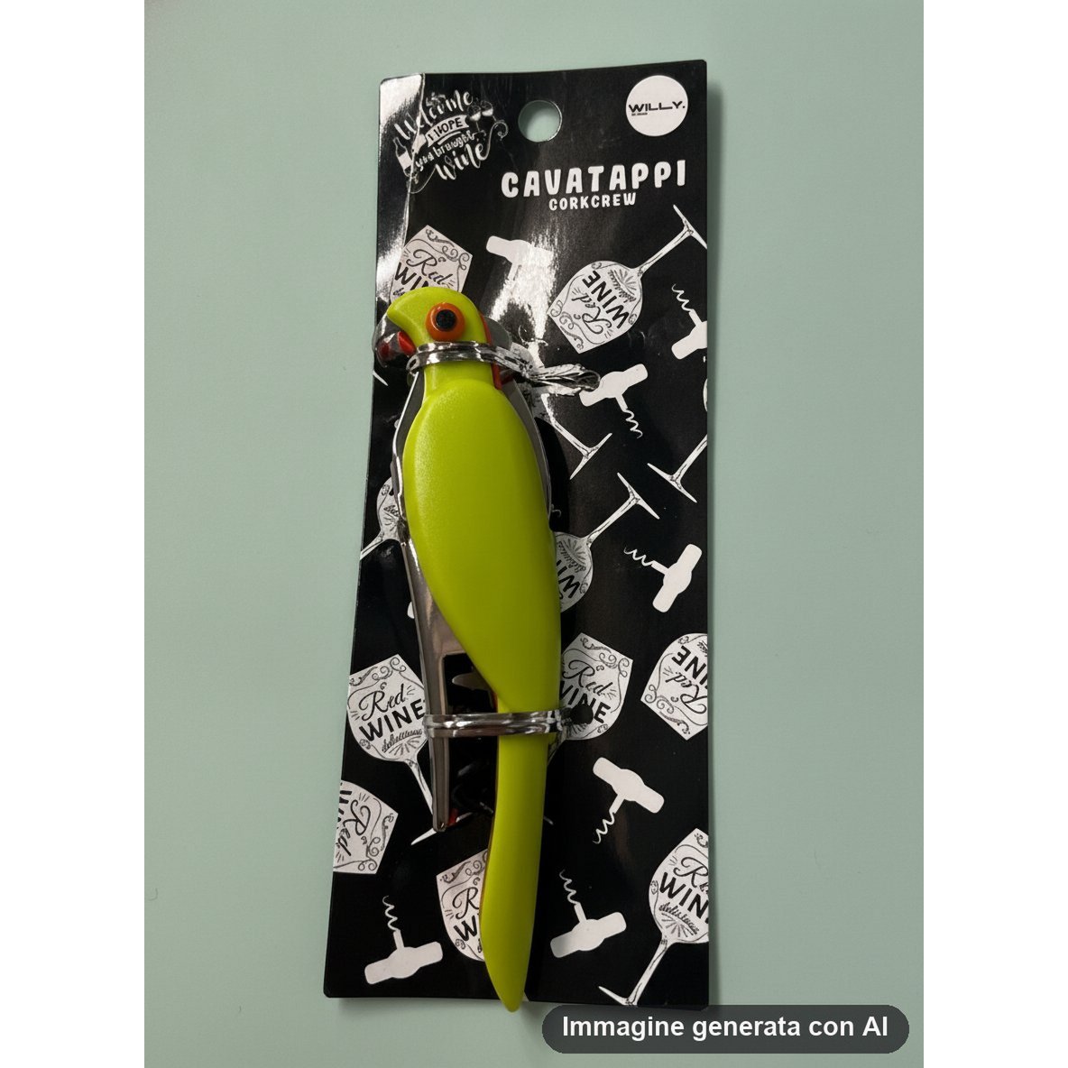 Papageien-Korkenzieher-Weinöffner – neuartiger Vogelgriff
