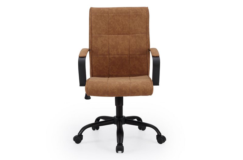 KOLONIALKONTOR LÆNESTOL CAMEL CUIR / SORT. OK1308 (8444)