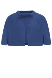 EU Stock Sabrina Navy Blue Vintage Comfy Cape skuldertræk