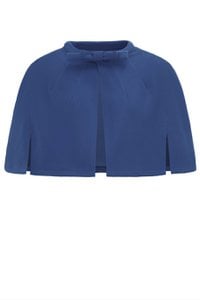EU STOCK Sabrina Navy Blue Vintage Comfy Cape Shrug