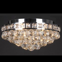 Plafondlamp Kristal Ø 40x20 cm Zilverkleurig IJzer Plafonniere