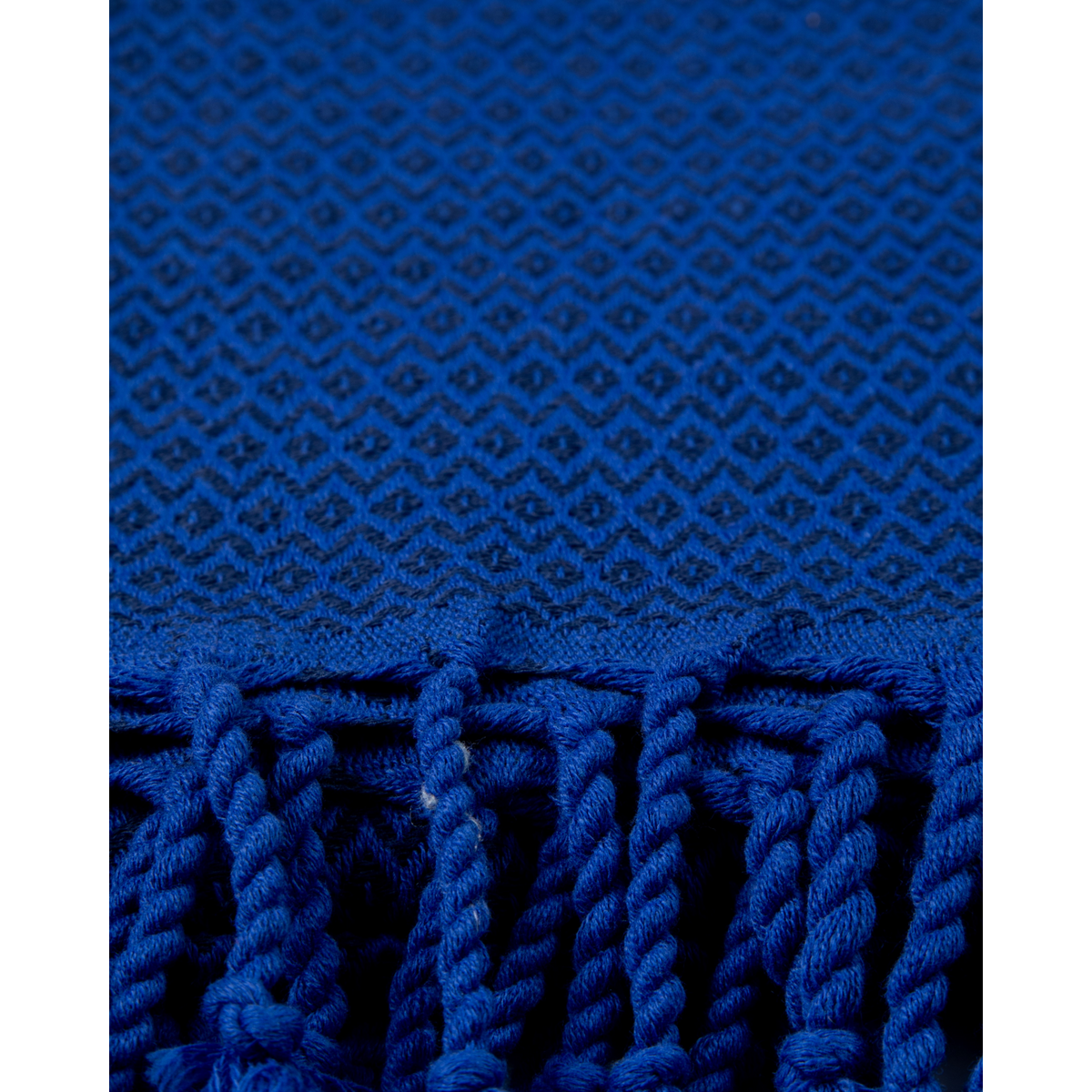 SAMOS Hamam-Badetuch aus Baumwolle – leicht – Blau / Marineblau – 180 x 100 cm