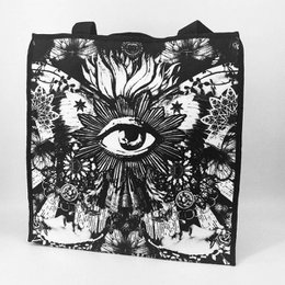 GROTE ZWARTE TOTE BAG VAN DE VLINDER