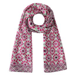 Long Pink Silk Scarf Fatima