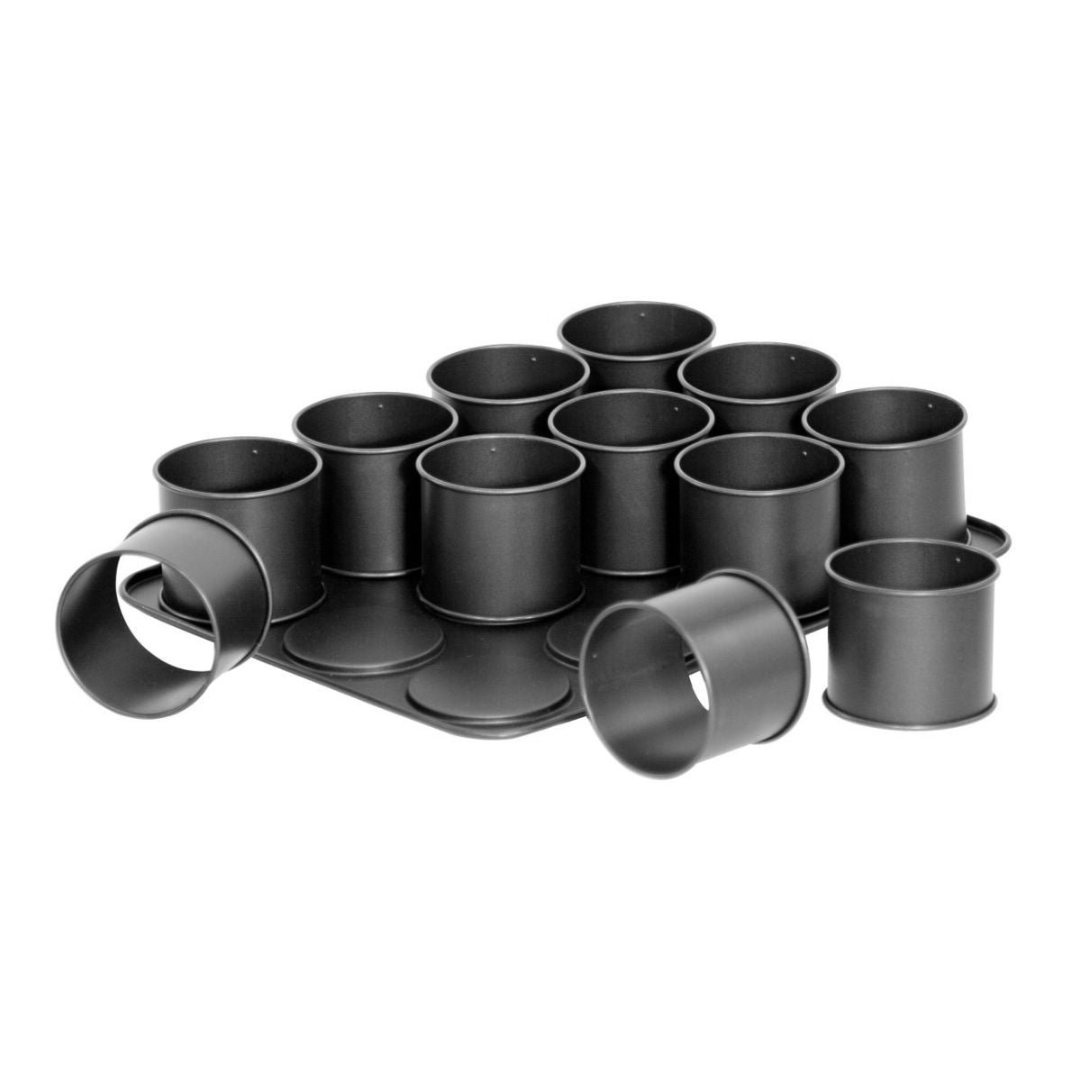 Blacha do pieczenia 12 wyjmowanych mini okrągłych foremek Zenker Black Metallic
