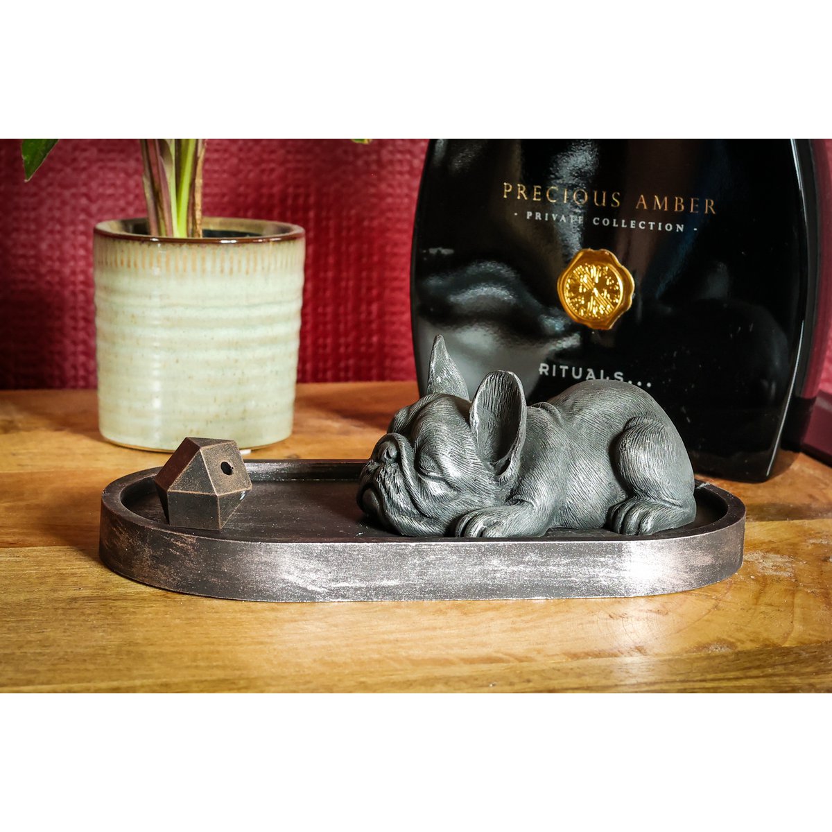 Coffret porte-encens Bouledogue français