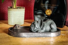 Fransk Bulldog røgelsesholder sæt