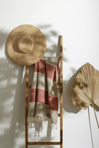Linen Beach Towel / Wide stripes