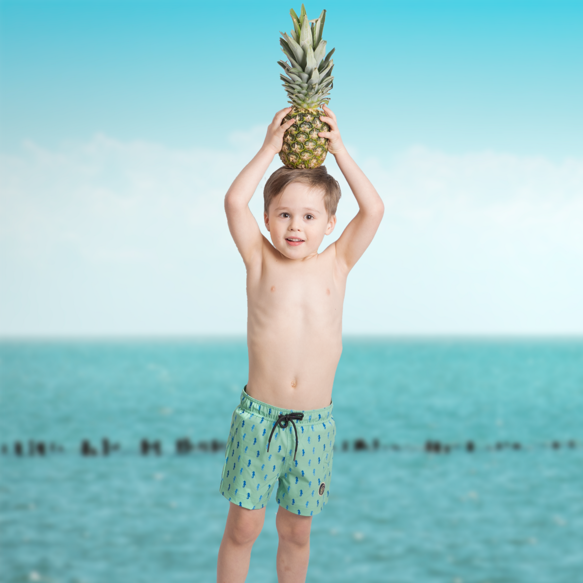 Zwemshort jongen - 'Horsing around'