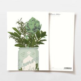 Postcard Mediterranean lemonade can
