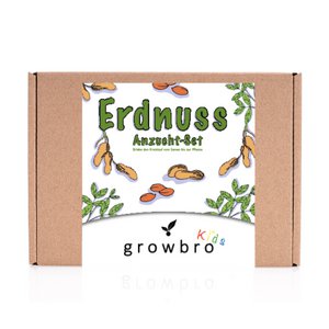 growbro kids peanut growing set, garden discovery set, researcher children, gift for children, children's birthday present, experiment to bring along