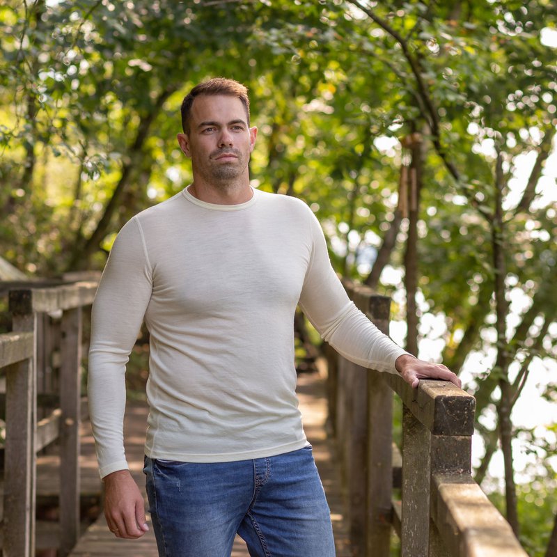 Men's Merino 160 Long Sleeve Crew Natural