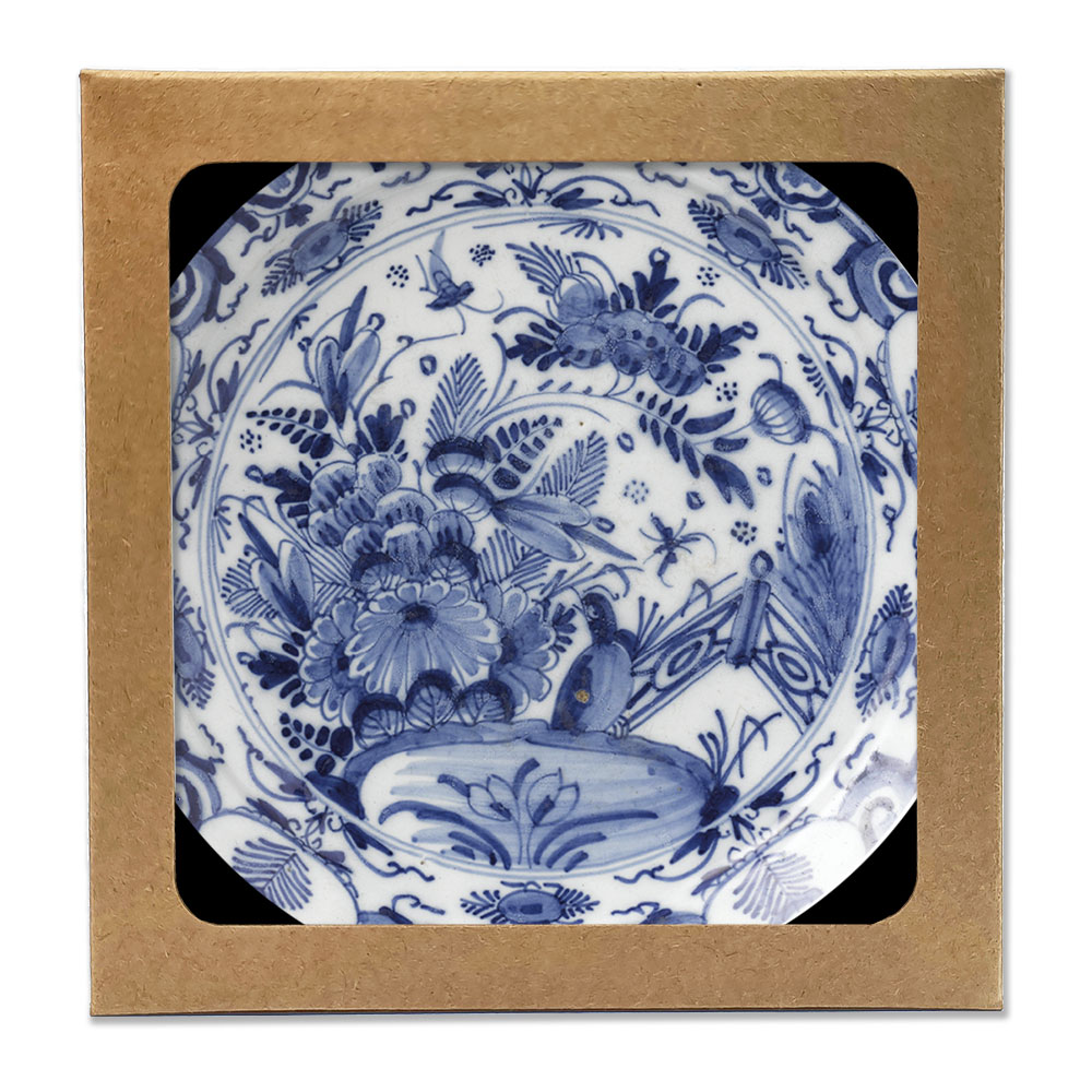 Onderzetters | Delfts Blauw - 6 stuks - Meesterwerken - Kunst - Coasters - Forex onderzetters - Rond - Borden - Wandbord
