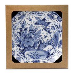 Onderzetters | Delfts Blauw - 6 stuks - Meesterwerken - Kunst - Coasters - Forex onderzetters - Rond - Borden - Wandbord