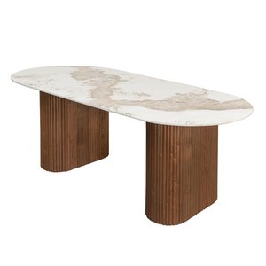 Urban Chique Eettafel Keramisch Marmer