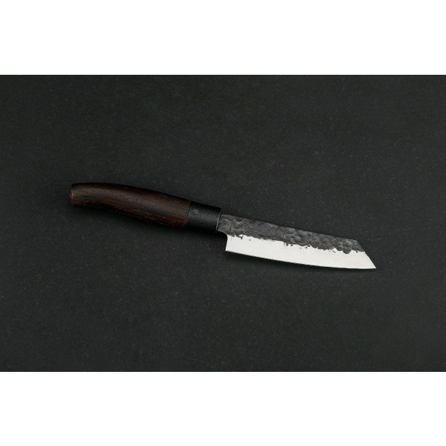 TAKAHIRO MIYAZAKI - Santoku bocho Chisaii- Cuchillo Santoku 5 pulgadas, hoja acero papel azul japonés