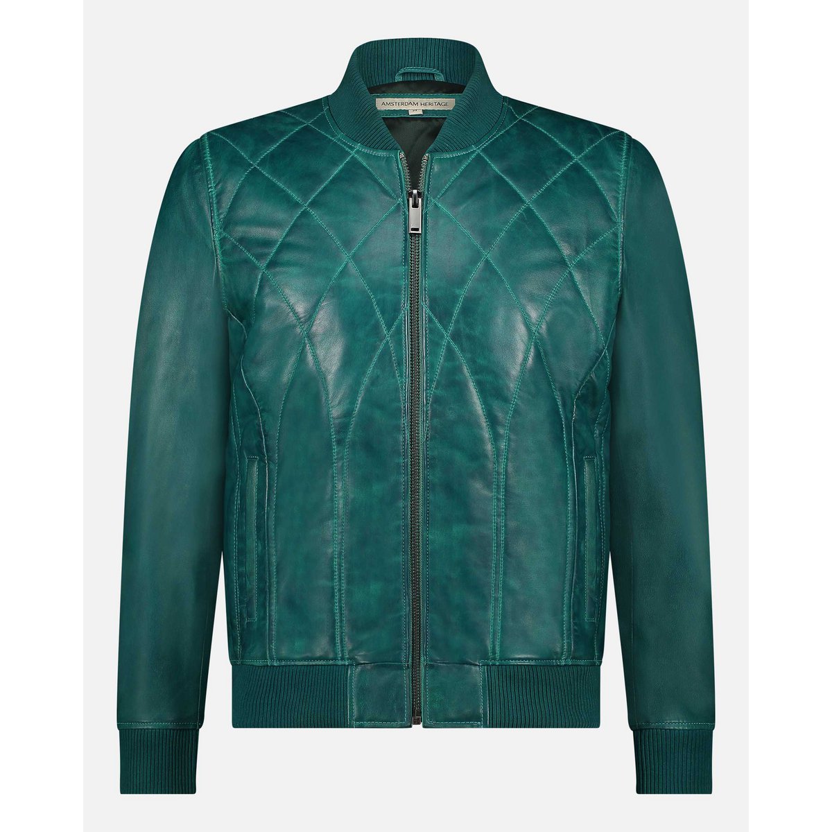 Edison │ gesteppte Lederbomberjacke