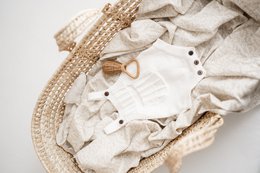 Muslin cloth, nursing cloth 120x120cm fine branches cream