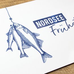 Planche à petit-déjeuner poisson en mélamine « Petit-déjeuner de la mer du Nord »