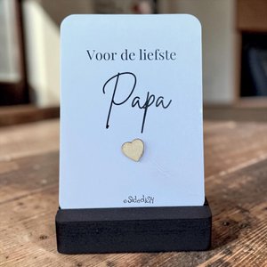 Card on dad's holder