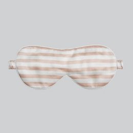 Masque de sommeil surdimensionné en soie 19 mamans – Collection rayée