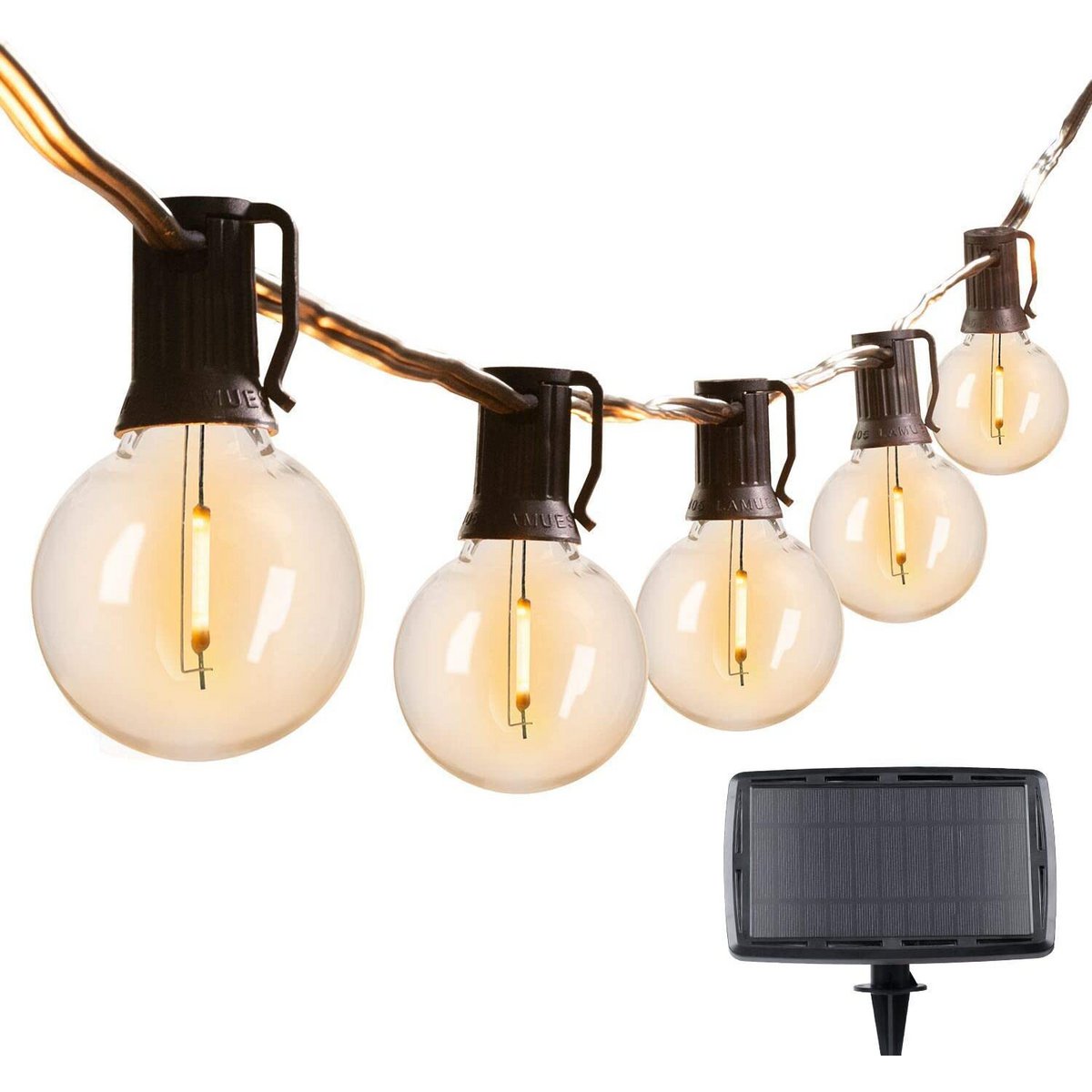 Cable de luz SOLAR de 7,5 metros con 25 lámparas LED