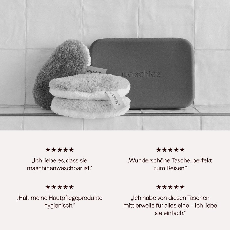 Borsa cosmetica riutilizzabile