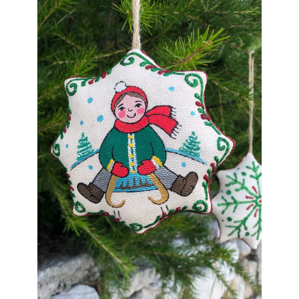 Christmas Star "Riding on sledge"