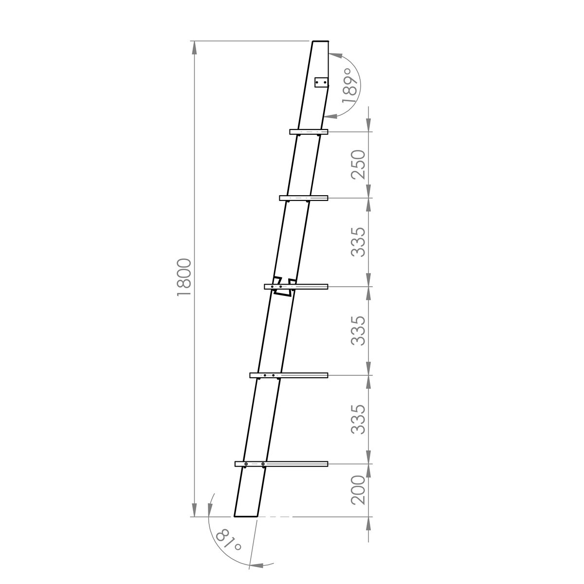 ASHME Laddershelf