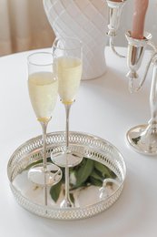 EDZARD serveringsbakke galleribakke Coro, rund, elegant sølvbelagt, anløbsfast, ø 23 cm, højde 3,5 cm