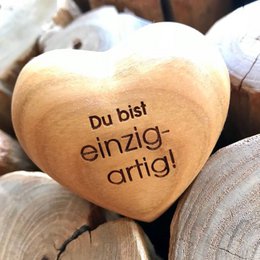 Thankgoods træhjerte Du er unik!