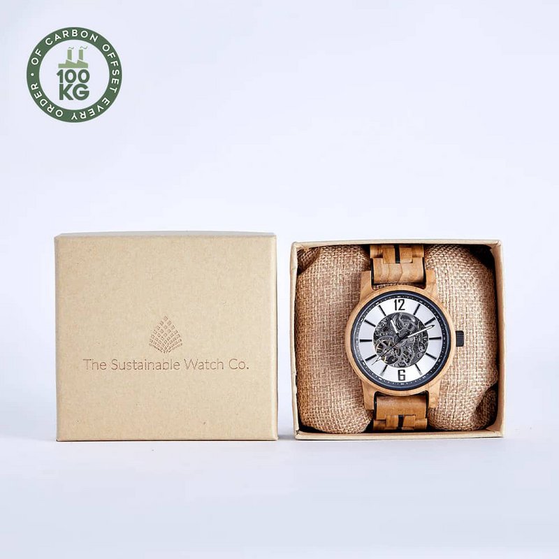 The Sycamore - Handmade Wood Vegan Mechanical Watch