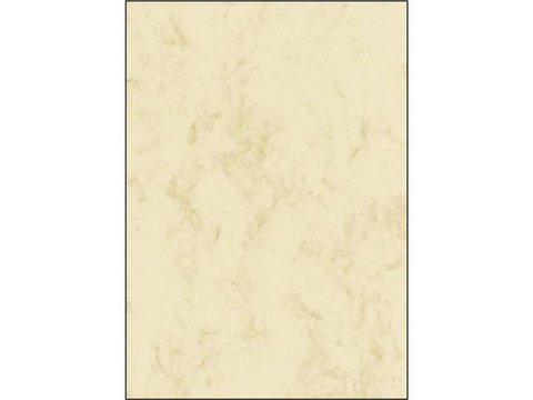 Designpapier Sigel A4 200grs marmer beige pak 25 vel