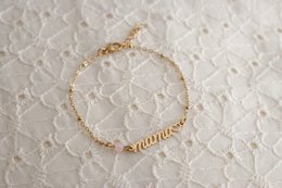 Bracelet Mama & Quartz Rose - Or