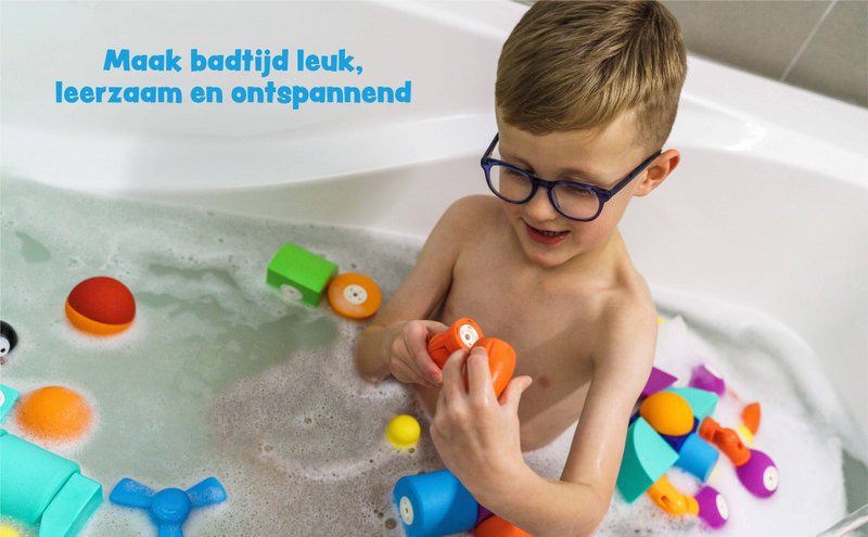 Blockaroo Robot Box - 10 stykker - Blødt magnetisk legetøj