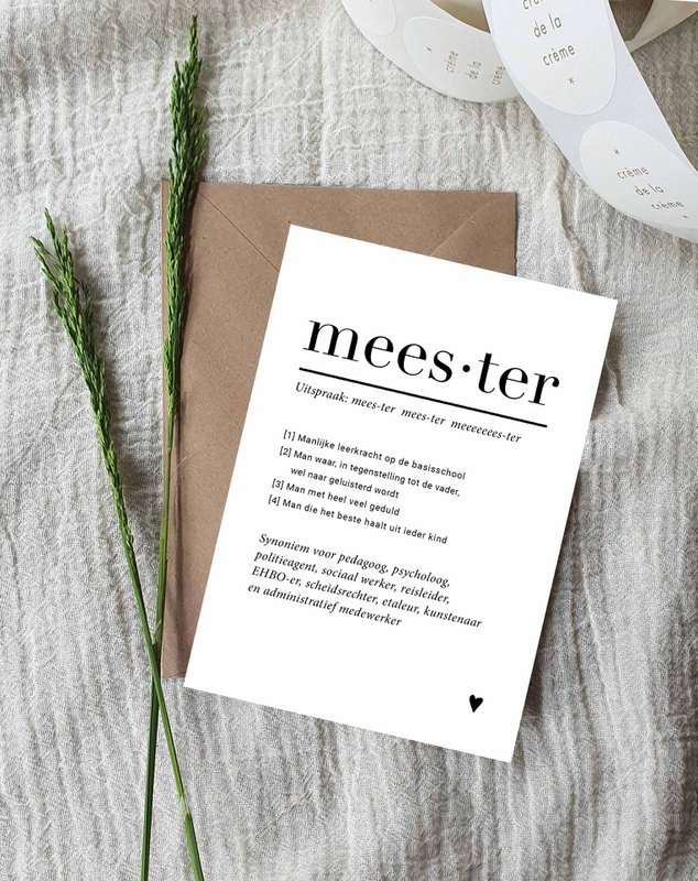 A6 Postkarte || Meister