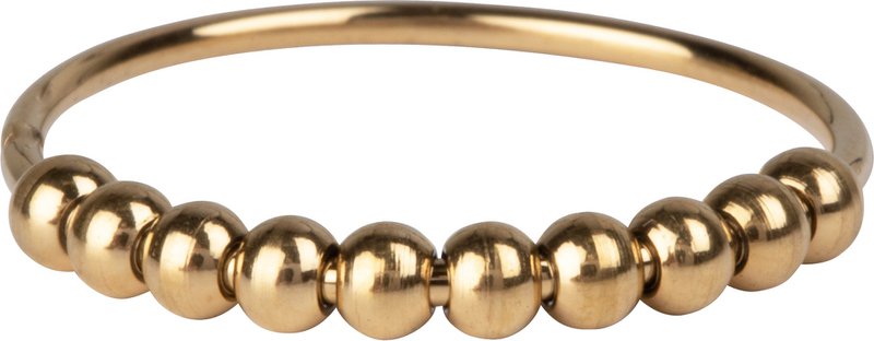 R1062 Classic Anxiety Fidget Ring 10 Bolde Guldfarvet