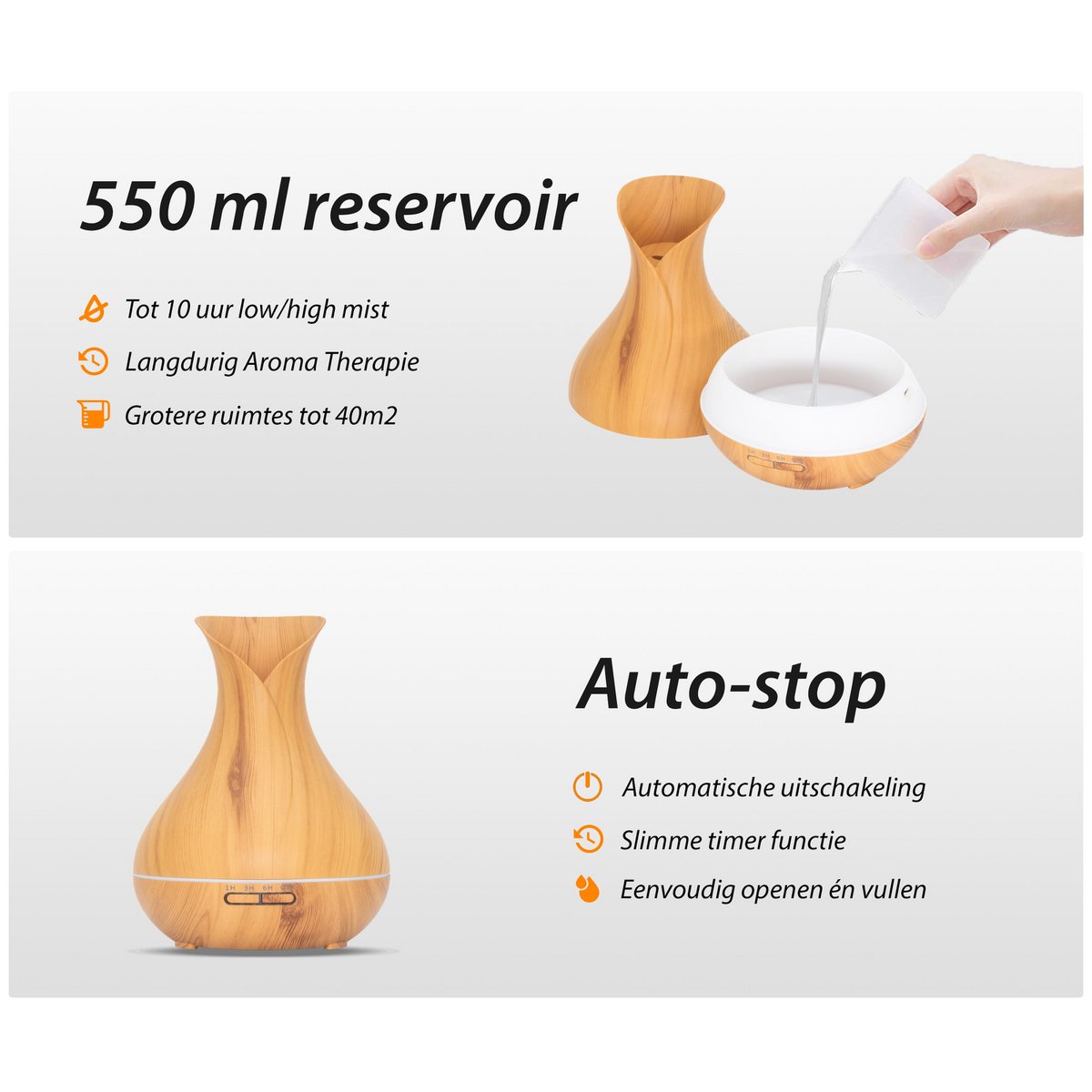 Vitality Pro - Helles Holz - Aroma Diffusor