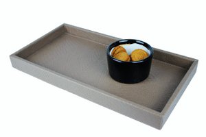 Reptile rectangular tray, taupe