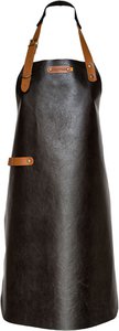 Xapron - New York apron with neck band XL Leather - Black