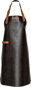 Xapron - New York apron with neck band XL Leather - Black